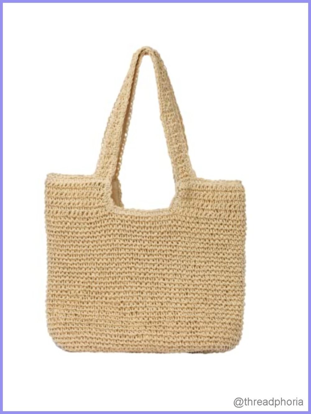 Handwoven Straw Beach Tote Large Woven Shoulder Bag Summer Purse